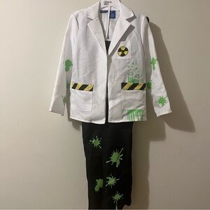 What a Character Boys Mad Scientist Costume includes Green Wig Size M 7-8 NWOT